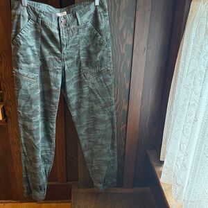 Matty M Green Camouflage Cargo Pants